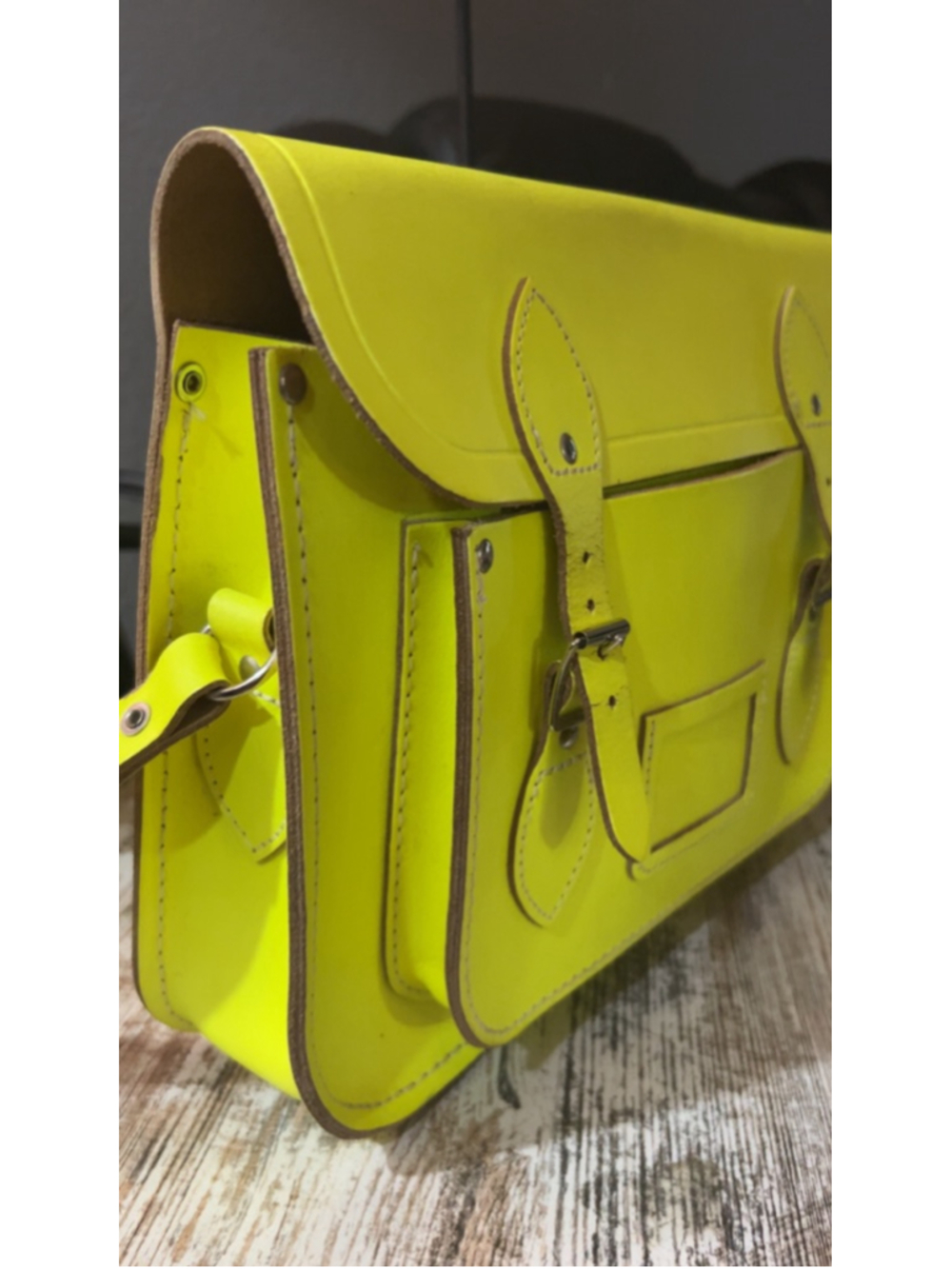 Women's The Cambridge Satchel Company Neon green Satchel One Size - Picture 4 of 9